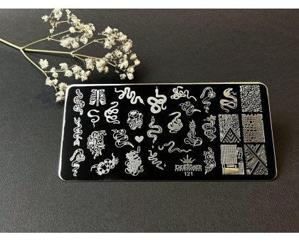 Пластина для стемпінгу Designer №121 змія