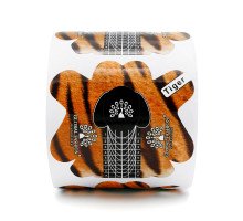 Форма для нарощування нігтів Global Tiger 300 шт рулон