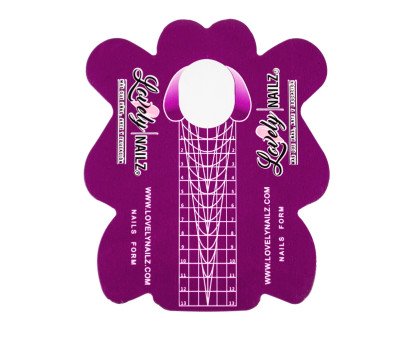 Форми для нарощування нігтів Lovely 100 шт, паперові, нижні