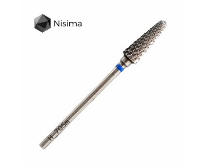 Фреза твердосплавна Nisima H_705 M "конус" синя, середня