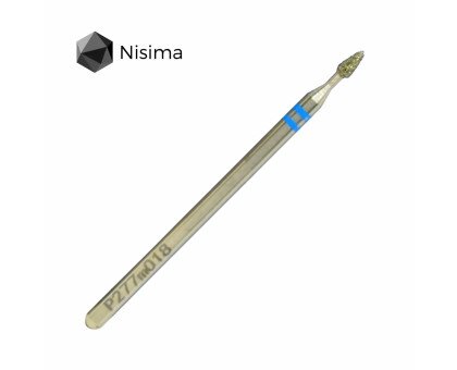 Фреза алмазна Nisima P277 m 018 – піка, синя насічка
