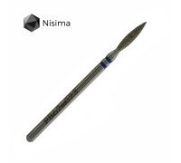 Фреза алмаз.Nisima P862 m 023 пламя 10мм остр.синее