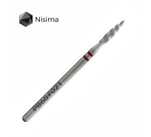 Фреза алмаз.Nisima P865 f 021 торнадо пламя червона