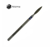 Фреза алмаз.Nisima P864 m 023 пламя 10мм остр.синее