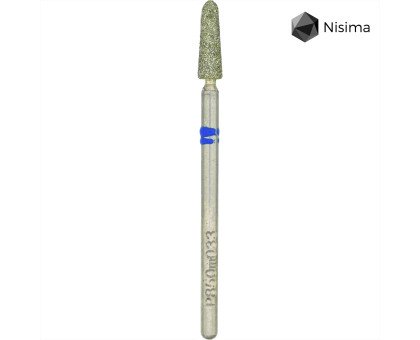 Фреза алмазна Nisima P850 m 033 скруглений конус синя