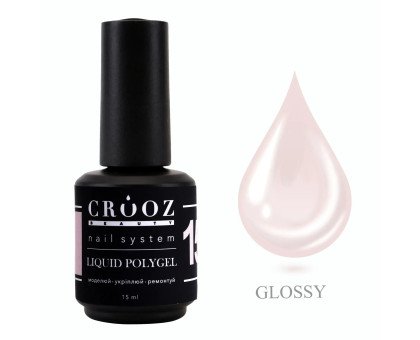 Полігель рідкий Liquid Crooz №015 15 мл кремово-бежевий