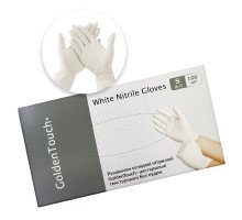 Рукавички нітрилові Golden Touch 100 шт White білі S